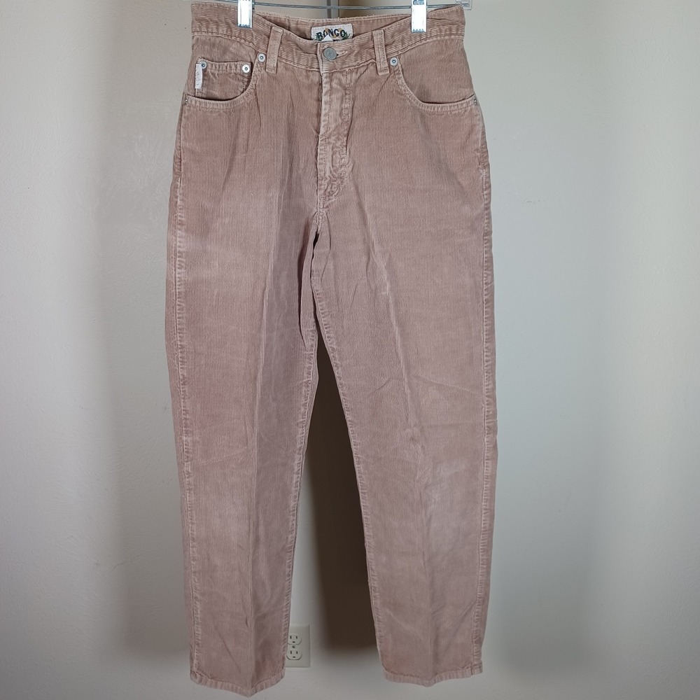 Bongo Vintage Juniors Corduroy Tapered Pants Brown Pants Baggy‎ Relaxed 7